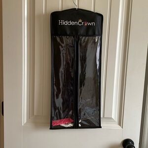 Hidden Crown Halo Hair Extensions Day Dream #1B Deepest Brown